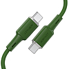 Acefast kábel USB Type C - USB Type C 1,2m, 60W (20V / 3A) zöld (C2-03 oliver green)