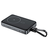 Acefast M10 mágneses külső akkumulátor 2x USB-C PD 30W 15W induktív töltéssel és USB-C kábellel - fekete