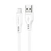 Acefast MFI USB kábel - Lightning 1,2 m, 2,4 A fehér (C3-02 fehér)