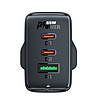 Acefast töltő GaN 65W 3 port (1xUSB, 2xUSB C PD) UK csatlakozó fehér (A44)