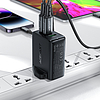 Acefast töltő GaN 65W 3 port (1xUSB, 2xUSB C PD) UK csatlakozó fehér (A44)