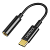 Adapter Choetech AUX003 USB-C 3,5 mm-es Audio Jack adapterhez fekete