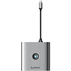 Adapter Hub 6w1 Orico, HDMI 4K + 2x USB-A 3.0, USB-C, 100 W PD (FAX3-6PCR-GY-EP-IP)