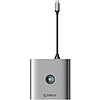 Adapter Hub 8w1 Orico, HDMI 4K + 3x USB-A 3.0, USB-C, 100 W PD + SD/TF (FAX3-8P-GY-EP-IP)