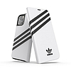 Adidas OR Booklet PU tok iPhone 12 / 12 Pro 6.1"-hez - fehér és fekete