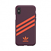 Adidas OR öntött PU iPhone X/XS tok - bordó-narancssárga