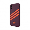 Adidas OR öntött PU iPhone X/XS tok - bordó-narancssárga