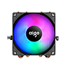 Aigo CC94 Aktív hűtés a processzorhoz RGB hűtőborda + ventilátor 90x90 fekete