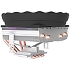 Aktív hűtés az Aigo ICE 400 X processzorhoz hűtőborda + ventilátor 100x140 (ICE400 X)