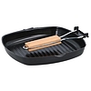 ALPINA grillserpenyő 24cm, behajtható fanyeles 2 réteg non-stick