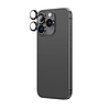 AmazingThing AR alumínium 3 lencsés üveg kamerakerettel iPhone 16 Pro / 16 Pro Max készülékhez - fekete