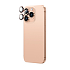 AmazingThing AR alumínium 3 lencsés üveg kamerakerettel iPhone 16 Pro / 16 Pro Max készülékhez - rozéarany