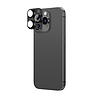 AmazingThing repüléstechnikai minőségű ötvözetből készült edzett üveglencse iPhone 16 Pro / 16 Pro Max kameralencséhez - fekete