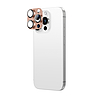 AmazingThing repüléstechnikai minőségű ötvözetből készült edzett üveglencse iPhone 16 Pro / 16 Pro Max kameralencséhez - rozéarany