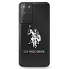Amerikai póló, fényes, nagy logós tok Samsung Galaxy S21 Ultra készülékhez, fekete