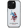 Amerikai póló USHCP15XPUSH iPhone 15 Pro Max 6.7" fehér/fehér bőr nagyméretű DH amerikai zászló