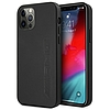 AMG AMHCP12LDOLBK iPhone 12 Pro Max 6.7" fekete/fekete keménytokos bőr forróbélyegzett