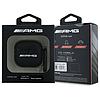 AMG bőr fehér logós tok AirPods 4-hez - fekete / fehér