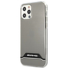AMG Electroplate fekete-fehér tok iPhone 12 / 12 Pro készülékhez - átlátszó
