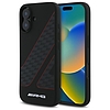 AMG kockás zászló mintás MagSafe iPhone 16 tok - fekete