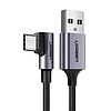 Angular USB-C cable UGREEN US284, 3A, 2m, black (50942)