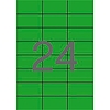 Apli 01594 70x37mm 3 pályás univerzális etikett zöld 24 címke/ív 20ív/csomag