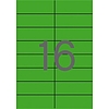 Apli 01598 105x37mm 2 pályás univerzális etikett zöld 16 címke/ív 20ív/csomag
