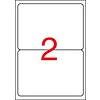 Apli 02423 199,6x144,5mm 1 pályás univerzális etikett kerekített sarkú 2 címke/ív 100ív/doboz
