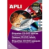 Apli 10166 univerzális CD DVD címke külső átmérő 114mm belső átmérő 41mm 100ív/csomag
