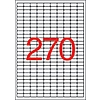 Apli 10197 17,8x10mm 10 pályás univerzális etikett eltávolítható kerekített 270 címke/ív sarkú 25ív/csomag