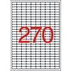 Apli 10197 17,8x10mm 10 pályás univerzális etikett eltávolítható kerekített 270 címke/ív sarkú 25ív/csomag