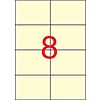 Apli 11801 97x67,7mm 2 pályás univerzális etikett krém színű 8 címke/ív 20ív/csomag
