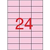 Apli 11843 70x37mm 3 pályás univerzális etikett pasztell rózsaszín 24 címke/ív 20ív/csomag