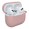 Apple AirPods 3 puha szilikon fülhallgató tok + kapcsos horog rózsaszín (D tok)