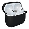 Apple AirPods 3 puha szilikon fülhallgató tok + kapocs, fekete (D tok)