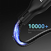 Apple Watch Dudao A12Max+ PD 100W 3in1 töltőkábel: USB-C Lightning 1.2m - fekete