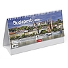 Asztali naptár 2026 képes TOPTIMER T066 álló fehér lapos Budapest