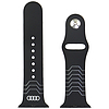 Audi geometrikus mintás szilikon óraszíj Apple Watch 40 / 41 / 42 mm-hez - fekete