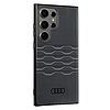 Audi IML geometrikus mintás tok S24 Ultra S928 fekete/fekete keménytok AU-IMLS24U-A6/D3-BK