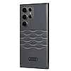 Audi IML geometrikus mintás tok S24 Ultra S928 fekete/fekete keménytok AU-IMLS24U-A6/D3-BK