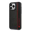 Audi karbonszálas csíkos iPhone 16 Pro Max 6.9" fekete keménytok AUS-TPUPCIP16PM-R8/D1-BK