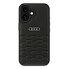 Audi műbőr iPhone 16 6.1" fekete/fekete keménytok AU-TPUPCIP16-GT/D2-BK