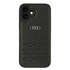 Audi műbőr iPhone 16 Plus 6.7" fekete/fekete keménytok AU-TPUPCIP16M-GT/D2-BK