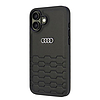 Audi műbőr iPhone 16 Plus 6.7" fekete/fekete keménytok AU-TPUPCIP16M-GT/D2-BK