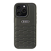 Audi műbőr iPhone 16 Pro 6.3" fekete/fekete keménytok AU-TPUPCIP16P-GT/D2-BK