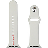 Audi Sport piros logós szilikon óraszíj Apple Watch 40 / 41 / 42 mm-hez - fehér