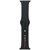 Audi Sport piros logós szilikon óraszíj Apple Watch 40 / 41 / 42 mm-hez - fekete