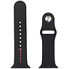 Audi Sport piros logós szilikon óraszíj Apple Watch 44 / 45 / 46 / 49 mm-hez - fekete