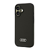 Audi szilikon tok iPhone 16 6.1" fekete/fekete keménytok AU-LSRIP16-Q3/D1-BK