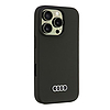 Audi szilikon tok iPhone 16 Pro 6.3" fekete/fekete keménytok AU-LSRIP16P-Q3/D1-BK